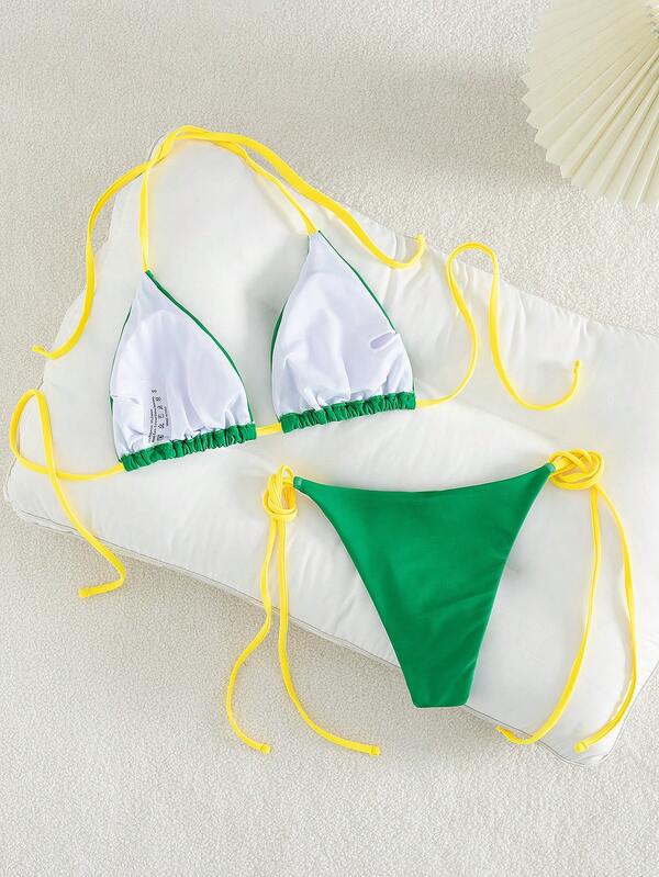 Biquini Verde e Amarelo