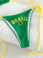 Biquini Verde e Amarelo
